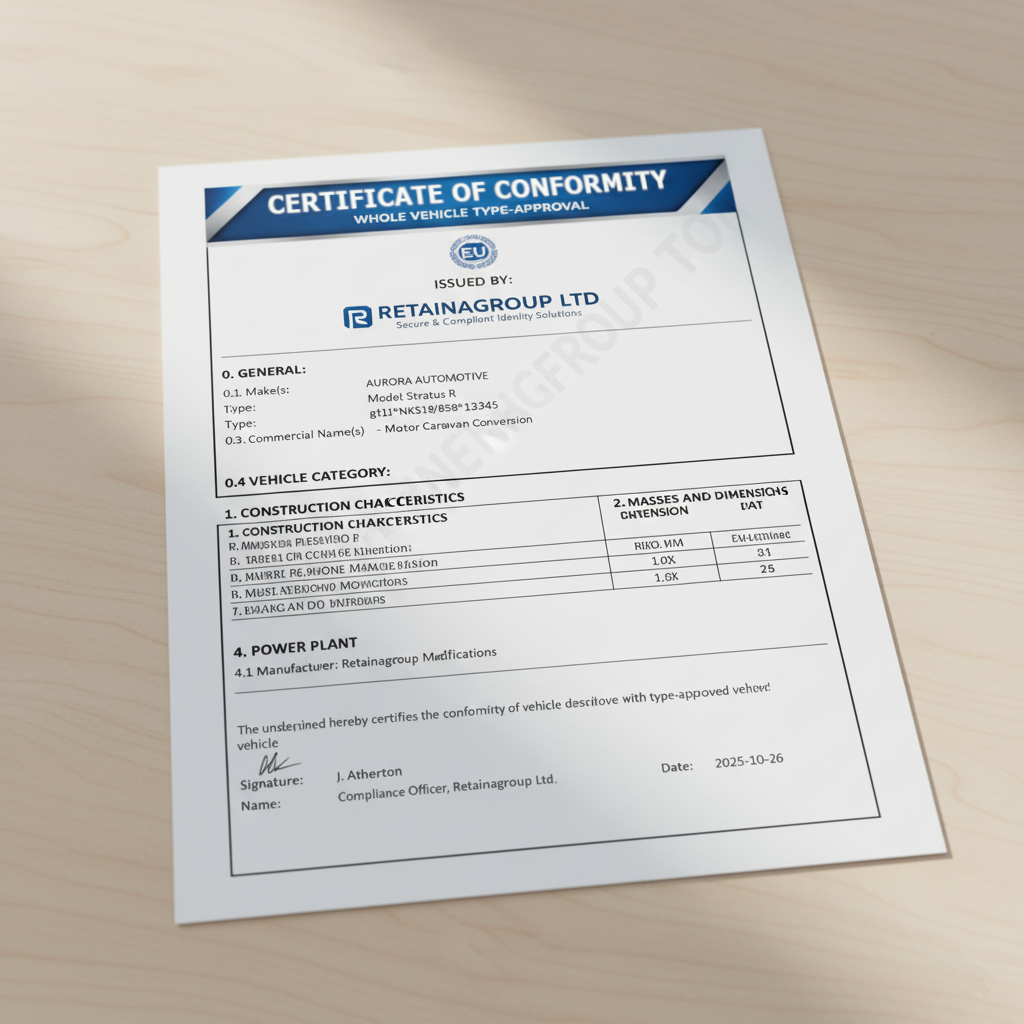 Certificate Of Conformity Draft